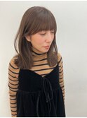 まろみブラウン外はねヘアー 20代30代40代大人可愛い 美髪