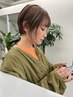 艶カラー+カット+トリートメント(ブリーチなし)