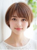 くびれヘア ハイライトカラー アプリコットオレンジ 夏