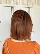 ヘアメイク アリエス 岩切店(HAIR MAKE aries) 暖色バレイヤージュ デザインカラー ハイライト グラデーション 