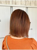 暖色バレイヤージュ デザインカラー ハイライト グラデーション
