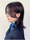 顔周りレイヤーミディアムくびれヘア_ba541062