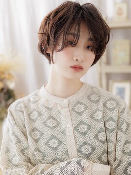 カバーヘアアンドスパ ブリス 浦和(COVER HAIR&SPA bliss) 前髪パーマフェザーショート抜け感カジュアルa浦和20代30代40代