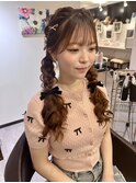 編み下ろしツイン