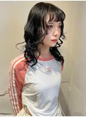 都島/顔周りレイヤー/レイヤーカット/韓国/ぱっつん前髪
