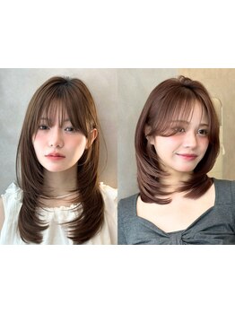 《トレンドな顔周りレイヤー》あなたの骨格を美しく見せる本格的なカットをご提供します*［表参道］
