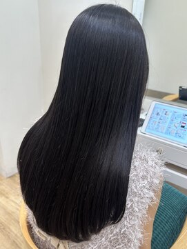 セイドット リー(Say. Ree) say.ロングレイヤーアッシュオリーブ地毛風ストレートラベンダー