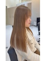 ラ ポルト ドゥ サワ(La Porte de SAWA)&nbsp;長野市美容室/髪質改善◎艶感ナチュラルベージュ