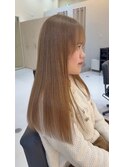 長野市美容室/髪質改善◎艶感ナチュラルベージュ