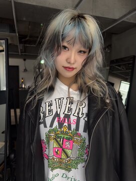 ギークス(GEEKS) 【GEEKS渋谷】ロングレイヤー/デザインカラー/冬カラー/前髪あり