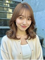 リークフー(Ree cu fuu)&nbsp;シースルーバングレイヤーカット透明感カラー冬カラー