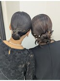 カチモリ 結婚式ヘア 参列ヘア