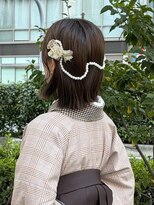 バサラ 大阪梅田店(VASARA)&nbsp;卒業式　袴ヘア　卒業式ヘア　袴スタイル　ショートアレンジ