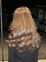 ラフ バイ マグ 南松本(R.A.F. by Mag) 透明感ミルクティーカラー赤みなしブリーチなしWカラー春カラー