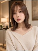 大人上品なくびれミディ×艶髪ブラウン