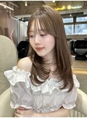 ▲顔まわりミディアムレイヤー胸上haruhi