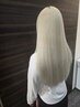 カット+【ケアブリーチ使用】ブリーチ+髪質改善オンカラー