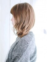 ヘアメイク ナル(hair make nalu)&nbsp;透け感たっぷりミックスカールボブ