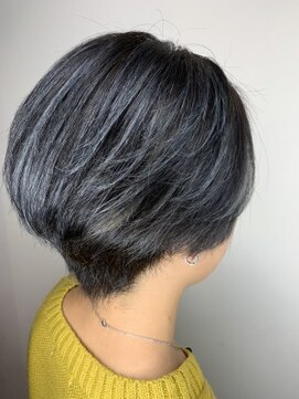 ブローチ プラス アイプロ 栄(Brooch+iPro) クセストパー&グレーハイライト