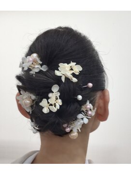 ビューティハウスピア ボブの和装ヘアアレンジ