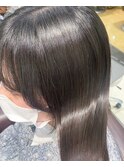柔らかい質感色味の艶々ヘア*