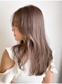 ラベンダーグレージュレイヤーカット_チェリーブラウン_ba416692