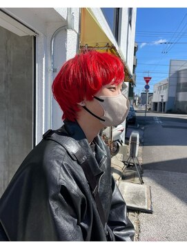 エムドットヘアーサロン(M. hair salon) 【門田美穂】真っ赤なFukaseカラー♪♪