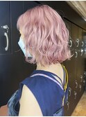 ホワイトピンク塩基_チェリーブラウンフェミニンロング_ba414601