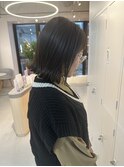 【sida 池村】20代30代切りっぱなしボブグレージュ