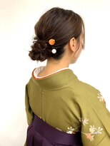 ベルクープス 天王寺店(Belle Coupes) 【BelleCoupes】和装ヘア 着物ヘア シニヨン かんざし 簪ヘア