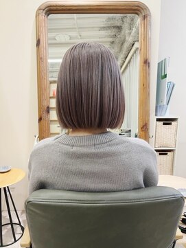 チェレ ロッソ 金剛店(Chere rosso) パッツとボブ/白髪ぼかしカラー/40代白髪隠しカラー/艶髪カラー