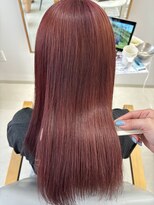 ミリ 奈良店(mm)&nbsp;レッド　ブリーチ　近鉄奈良　奈良　ピンク　暖色　髪質改善