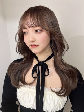 バベル アット フルリール 甲子園口(BABEL at fleurir) アッシュブラウン艶髪グレージュ顔まわりカットくびれヘア