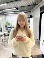リミットバイアフィナー 大宮店(limit by Afinar)&nbsp;ぱつっとワイドバング×抜きっぱなしブロンド