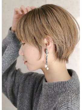 ノア 奈良駅前店(NoA) ショートヘア　丸みショート　シースルーバング　奈良　田村梨乃