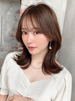 アフロートフクオカ(AFLOAT FUKUOKA)&nbsp;【福岡初出店★AFLOAT 福岡】小顔前髪あり くびれレイヤーカット