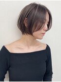 ハイライトバレイヤージュダブルカラーショートカット