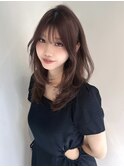 レイヤーカット/おくれ毛/くびれヘア/顔周りカット