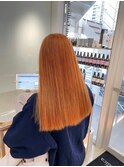 ハイブリーチ暖色系カラー/オレンジカラー