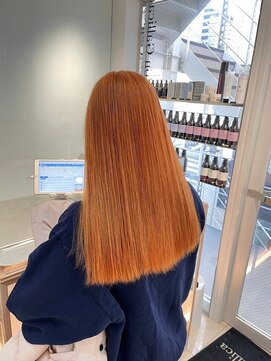 ヘアサロン ガリカ 表参道(hair salon Gallica) ハイブリーチ暖色系カラー/オレンジカラー