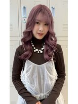 ポイントファイブバイソレイユ 藤沢店(.5 by SOLEIL)&nbsp;ロングレイヤー韓国ブリーチラベンダーピンク
