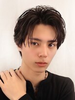 オーシャントーキョー 仙台(OCEAN TOKYO)&nbsp;ショートセンターパートツーブロック毛流れニュアンスパーマ