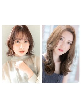 ふんわり大きなカールが女性らしい《最新低温デジタルパーマ》.*絶妙なニュアンスデザインで潤い仕上げ♪