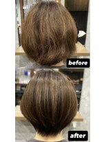 ブリーズ(BREAZE)&nbsp;【うねり・広がり対策】ショートボブ×髪質改善フォルムメイク