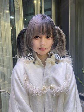 ブロックカラー/シルバー×ブラック/レイヤー/デザインカラー