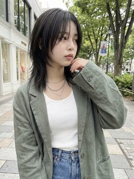 #ウルフレイヤー #ダークグレージュ #透明感カラー