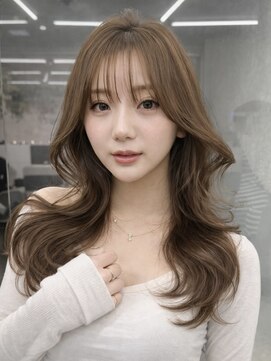 ロンド マーレ 天神大名店(Lond mare) ミディアムレイヤー/似合わせカット/ダークアッシュ