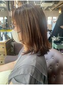 旬カラーで魅せるヘアカラー 外はねくびれヘア 春カラー