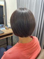 テーラヘアー 高座渋谷店(TELA HAIR)&nbsp;【白髪染め】丸みショートボブ＋濃いめブラウンカラー