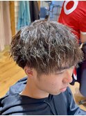 マッシュ×ツイストパーマ